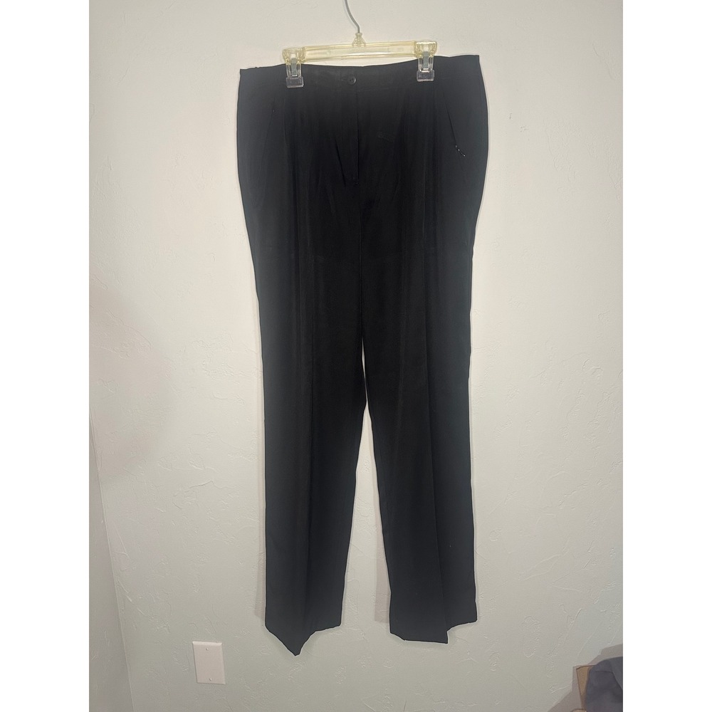 Tail Tech Women Black Straight Leg Golf Trousers Side Zip Pockets‎ Size 10